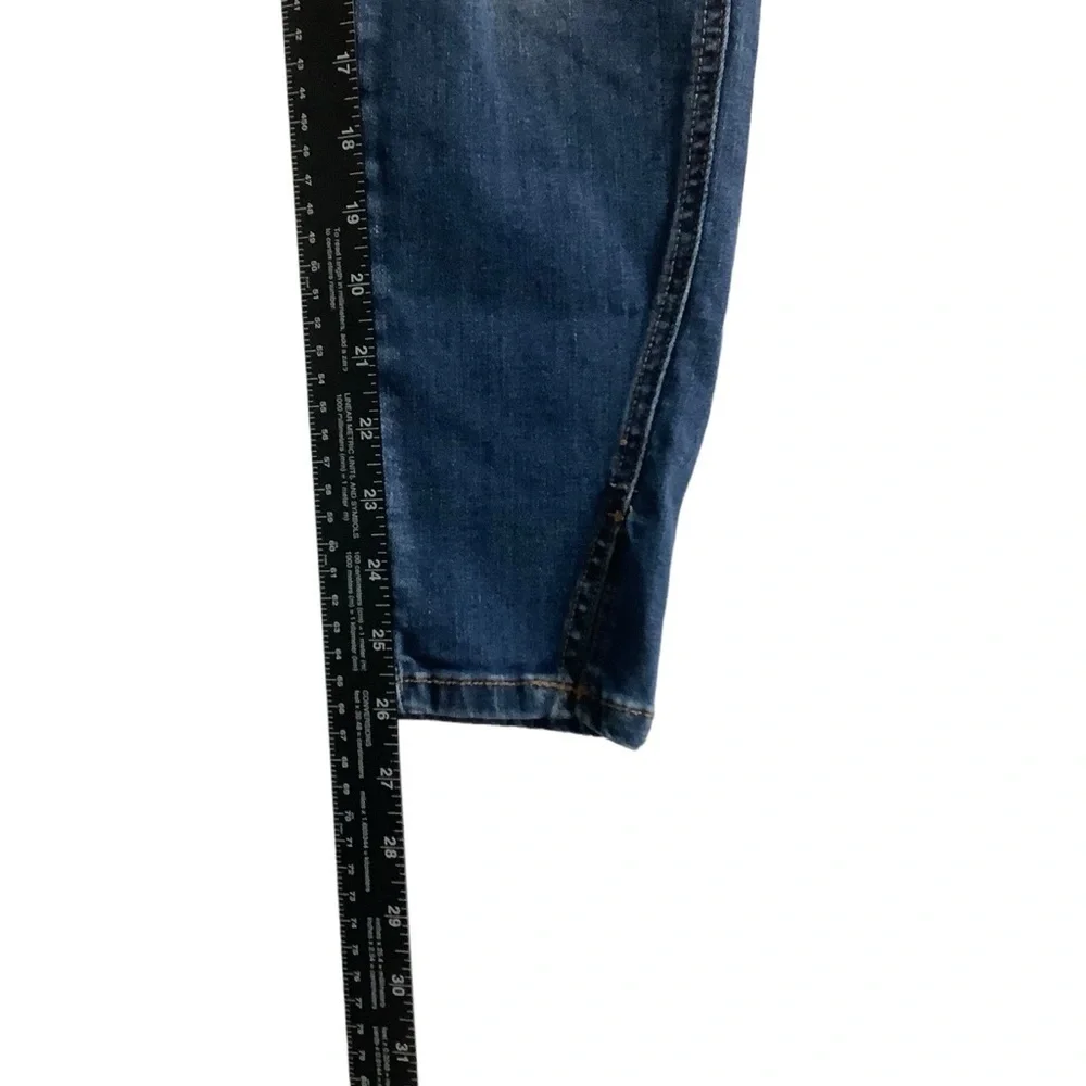 KanCan Twisted Seam Distressed Medium Wash Ankle Skinny Jeans Size 7 / 27